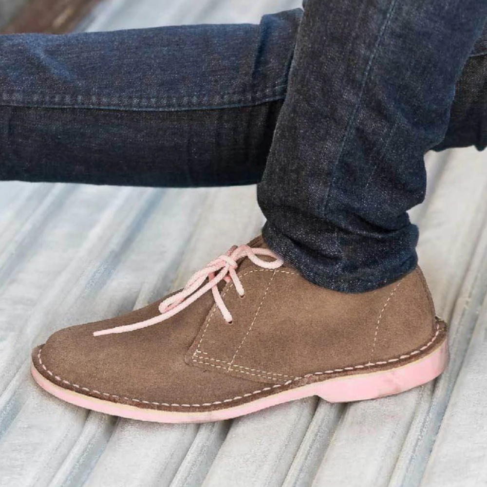 VELDSKOEN leather boots with pink soles and laces🤎🩷unisex but womens sizing🩷🤎 - Picture 10 of 16
